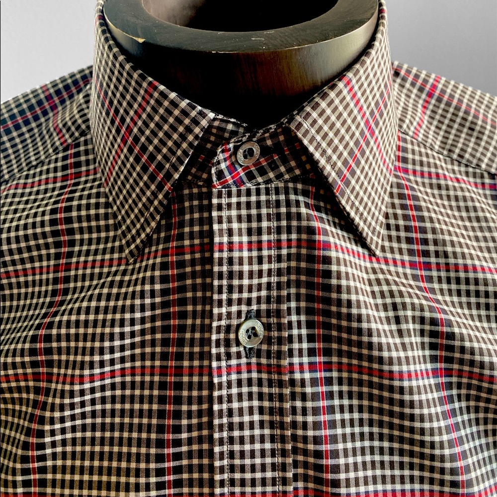 Gucci Plaid Dress Shirt